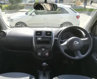 Mietwagen Nissan March 2015 auf Zypern, mit Benzin-Kraftstoff und 79 PS ➤ Ab 19 EUR pro Tag.