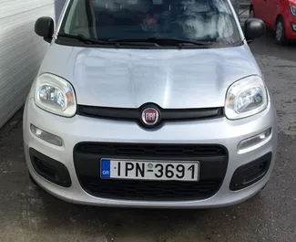 Frontansicht eines Mietwagens Fiat Panda auf Kreta, Griechenland ✓ Auto Nr.1254. ✓ Schaltgetriebe TM ✓ 0 Bewertungen.