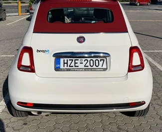 Vermietung Fiat 500 Cabrio. Wirtschaft, Komfort, Cabrio Fahrzeug zur Miete in Griechenland ✓ Kaution Einzahlung von 500 EUR ✓ Versicherungsoptionen KFZ-HV, TKV.