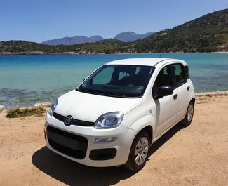 Frontansicht eines Mietwagens Fiat Panda auf Kreta, Griechenland ✓ Auto Nr.1766. ✓ Schaltgetriebe TM ✓ 0 Bewertungen.