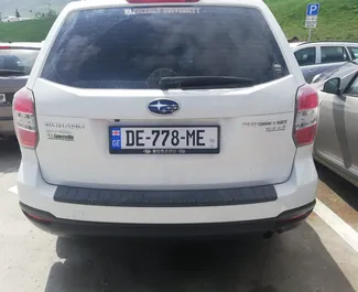 Vermietung Subaru Forester. Komfort, SUV, Crossover Fahrzeug zur Miete in Georgien ✓ Kaution Keine Kaution ✓ Versicherungsoptionen KFZ-HV, VKV Komplett, Insassen, Diebstahlschutz, Ausland.