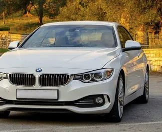 Frontansicht eines Mietwagens BMW 428i Cabrio in Becici, Montenegro ✓ Auto Nr.2476. ✓ Automatisch TM ✓ 0 Bewertungen.