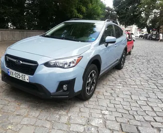 Frontansicht eines Mietwagens Subaru Crosstrek in Tiflis, Georgien ✓ Auto Nr.2458. ✓ Automatisch TM ✓ 1 Bewertungen.