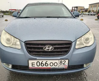 Frontansicht eines Mietwagens Hyundai Elantra in Simferopol, Krim ✓ Auto Nr.3077. ✓ Automatisch TM ✓ 0 Bewertungen.