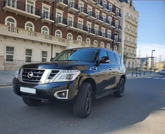 Frontansicht eines Mietwagens Nissan Patrol in Baku, Aserbaidschan ✓ Auto Nr.3549. ✓ Automatisch TM ✓ 0 Bewertungen.