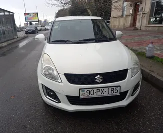 Frontansicht eines Mietwagens Suzuki Swift in Baku, Aserbaidschan ✓ Auto Nr.3638. ✓ Automatisch TM ✓ 2 Bewertungen.