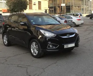 Frontansicht eines Mietwagens Hyundai Ix35 in Baku, Aserbaidschan ✓ Auto Nr.3498. ✓ Automatisch TM ✓ 3 Bewertungen.