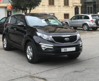 Frontansicht eines Mietwagens Kia Sportage in Baku, Aserbaidschan ✓ Auto Nr.3497. ✓ Automatisch TM ✓ 1 Bewertungen.
