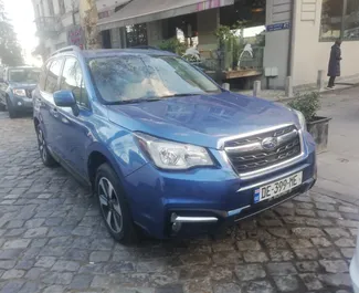 Frontansicht eines Mietwagens Subaru Forester in Tiflis, Georgien ✓ Auto Nr.3853. ✓ Automatisch TM ✓ 3 Bewertungen.