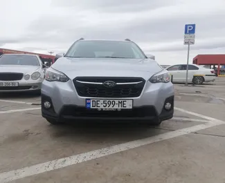 Frontansicht eines Mietwagens Subaru Crosstrek in Tiflis, Georgien ✓ Auto Nr.3852. ✓ Automatisch TM ✓ 1 Bewertungen.