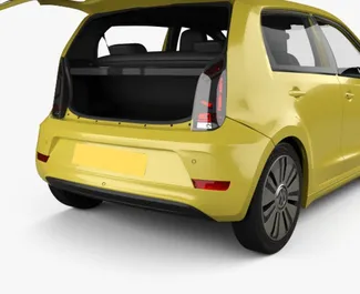 Innenraum von Volkswagen Up! zur Miete in Griechenland. Ein großartiges 4-Sitzer Fahrzeug mit Schaltgetriebe Getriebe.