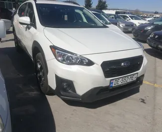 Frontansicht eines Mietwagens Subaru Crosstrek in Tiflis, Georgien ✓ Auto Nr.4161. ✓ Automatisch TM ✓ 0 Bewertungen.