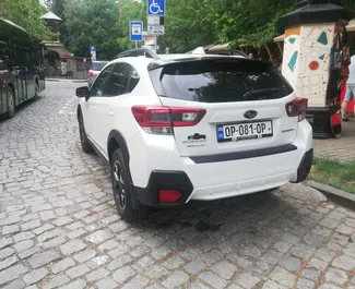 Innenraum von Subaru Crosstrek zur Miete in Georgien. Ein großartiges 5-Sitzer Fahrzeug mit Automatisch Getriebe.