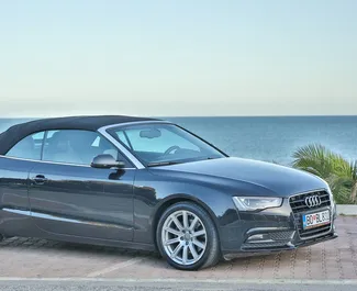 Frontansicht eines Mietwagens Audi A5 Cabrio in Budva, Montenegro ✓ Auto Nr.4169. ✓ Automatisch TM ✓ 1 Bewertungen.