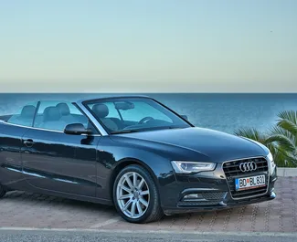 Vermietung Audi A5 Cabrio. Premium, Luxus, Cabrio Fahrzeug zur Miete in Montenegro ✓ Kaution Keine Kaution ✓ Versicherungsoptionen KFZ-HV, TKV, VKV Plus, Diebstahlschutz, Ausland.