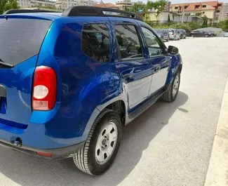 Vermietung Dacia Duster. Wirtschaft, Komfort, Crossover Fahrzeug zur Miete in Albanien ✓ Kaution Einzahlung von 100 EUR ✓ Versicherungsoptionen KFZ-HV, TKV, VKV Plus, VKV Komplett, Diebstahlschutz.