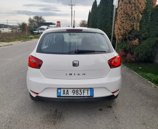 Vermietung Seat Ibiza. Wirtschaft, Komfort Fahrzeug zur Miete in Albanien ✓ Kaution Einzahlung von 100 EUR ✓ Versicherungsoptionen KFZ-HV, TKV, VKV Plus, VKV Komplett, Diebstahlschutz.