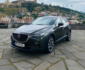 Frontansicht eines Mietwagens Mazda CX-3 in Tiflis, Georgien ✓ Auto Nr.4879. ✓ Automatisch TM ✓ 0 Bewertungen.