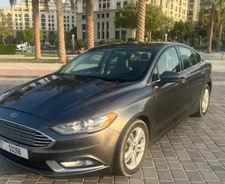 Frontansicht eines Mietwagens Ford Fusion Sedan in Dubai, VAE ✓ Auto Nr.4866. ✓ Automatisch TM ✓ 0 Bewertungen.