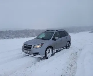 Frontansicht eines Mietwagens Subaru Forester in Tiflis, Georgien ✓ Auto Nr.5518. ✓ Automatisch TM ✓ 1 Bewertungen.