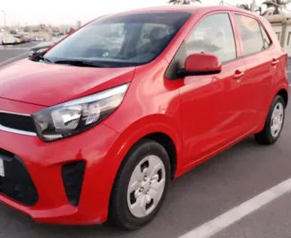 Frontansicht eines Mietwagens Kia Picanto in Dubai, VAE ✓ Auto Nr.5538. ✓ Automatisch TM ✓ 0 Bewertungen.