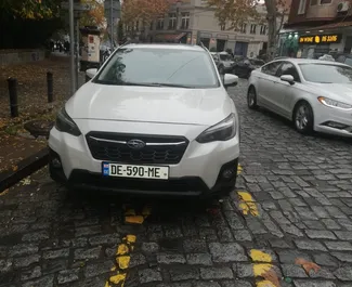 Frontansicht eines Mietwagens Subaru Crosstrek in Tiflis, Georgien ✓ Auto Nr.6263. ✓ Automatisch TM ✓ 0 Bewertungen.