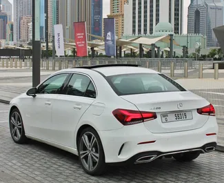 Mercedes-Benz A-Class 2021 zur Miete verfügbar in Dubai, mit Kilometerbegrenzung 250 km/Tag.