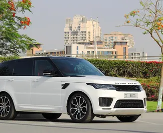 Mietwagen Land Rover Range Rover Sport 2021 in VAE, mit Benzin-Kraftstoff und 490 PS ➤ Ab 850 AED pro Tag.