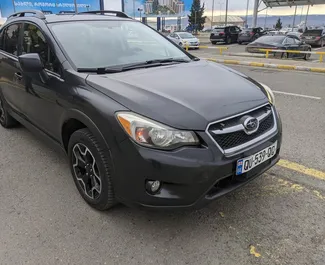 Frontansicht eines Mietwagens Subaru Crosstrek in Tiflis, Georgien ✓ Auto Nr.5824. ✓ Automatisch TM ✓ 0 Bewertungen.