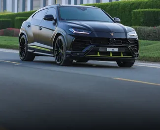 Frontansicht eines Mietwagens Lamborghini Urus in Dubai, VAE ✓ Auto Nr.6150. ✓ Automatisch TM ✓ 0 Bewertungen.