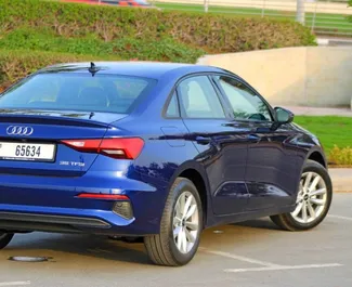 Mietwagen Audi A3 Sedan 2023 in VAE, mit Benzin-Kraftstoff und 225 PS ➤ Ab 200 AED pro Tag.