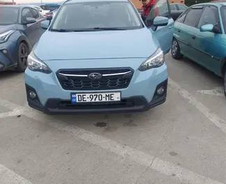 Innenraum von Subaru Crosstrek zur Miete in Georgien. Ein großartiges 5-Sitzer Fahrzeug mit Automatisch Getriebe.