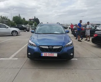 Frontansicht eines Mietwagens Subaru Crosstrek in Tiflis, Georgien ✓ Auto Nr.6259. ✓ Automatisch TM ✓ 1 Bewertungen.