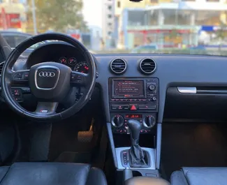 Vermietung Audi A3. Komfort, Premium Fahrzeug zur Miete in Albanien ✓ Kaution Einzahlung von 300 EUR ✓ Versicherungsoptionen KFZ-HV, VKV Komplett, Ausland.