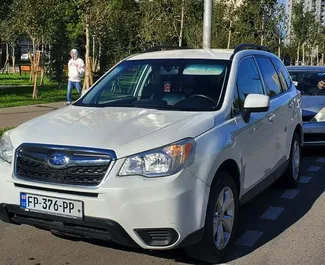 Frontansicht eines Mietwagens Subaru Forester in Tiflis, Georgien ✓ Auto Nr.6599. ✓ Automatisch TM ✓ 0 Bewertungen.