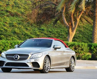 Autovermietung Mercedes-Benz C300 Cabrio Nr.6642 Automatisch in Dubai, ausgestattet mit einem 2,0L Motor ➤ Von Akil in VAE.