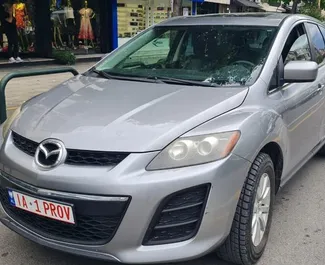 Frontansicht eines Mietwagens Mazda CX-7 in Tirana, Albanien ✓ Auto Nr.6622. ✓ Automatisch TM ✓ 0 Bewertungen.