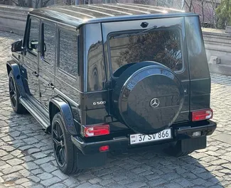 Frontansicht eines Mietwagens Mercedes-Benz G500 in Eriwan, Armenien ✓ Auto Nr.6766. ✓ Automatisch TM ✓ 0 Bewertungen.