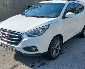 Frontansicht eines Mietwagens Hyundai Tucson in Tiflis, Georgien ✓ Auto Nr.7177. ✓ Automatisch TM ✓ 1 Bewertungen.