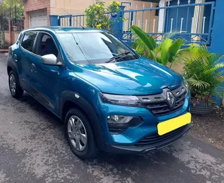 Frontansicht eines Mietwagens Renault KWID auf Mauritius Flughafen, Mauritius ✓ Auto Nr.7365. ✓ Automatisch TM ✓ 0 Bewertungen.