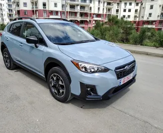 Frontansicht eines Mietwagens Subaru Crosstrek in Tiflis, Georgien ✓ Auto Nr.7570. ✓ Automatisch TM ✓ 1 Bewertungen.