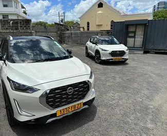 Frontansicht eines Mietwagens Nissan Magnite auf Mauritius Flughafen, Mauritius ✓ Auto Nr.7387. ✓ Automatisch TM ✓ 0 Bewertungen.