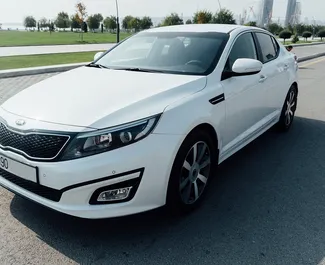 Frontansicht eines Mietwagens Kia Optima in Baku, Aserbaidschan ✓ Auto Nr.7801. ✓ Automatisch TM ✓ 0 Bewertungen.