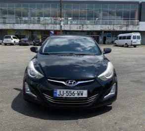 Frontansicht eines Mietwagens Hyundai Elantra in Kutaisi, Georgien ✓ Auto Nr.7746. ✓ Automatisch TM ✓ 0 Bewertungen.