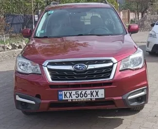 Frontansicht eines Mietwagens Subaru Forester in Tiflis, Georgien ✓ Auto Nr.7770. ✓ Automatisch TM ✓ 2 Bewertungen.