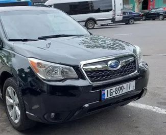 Frontansicht eines Mietwagens Subaru Forester in Tiflis, Georgien ✓ Auto Nr.8047. ✓ Automatisch TM ✓ 0 Bewertungen.