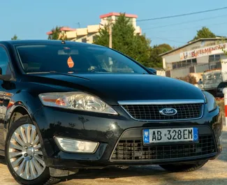 Frontansicht eines Mietwagens Ford Mondeo in Durres, Albanien ✓ Auto Nr.8214. ✓ Automatisch TM ✓ 0 Bewertungen.