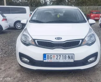 Autovermietung Kia Rio Nr.8366 Schaltgetriebe am Belgrader Flughafen, ausgestattet mit einem 1,4L Motor ➤ Von Suzana in Serbien.