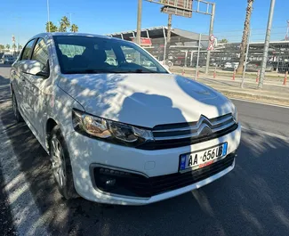 Autovermietung Citroen C-Elysee Nr.8383 Schaltgetriebe in Tirana, ausgestattet mit einem 1,6L Motor ➤ Von Erand in Albanien.