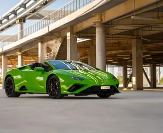 Autovermietung Lamborghini Huracan Evo Cabrio Nr.8409 Automatisch in Dubai, ausgestattet mit einem 5,2L Motor ➤ Von Kumar in VAE.